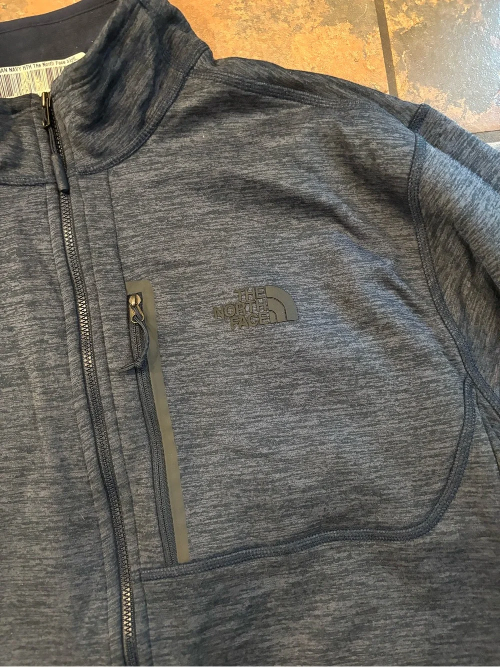🔴The North Face Men's Heathered Charcoal Full-Zip Jacket